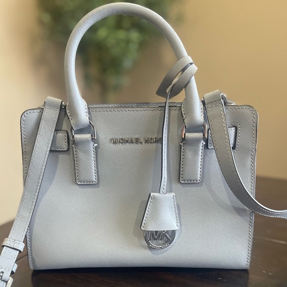 Michael Kors Blue Satchel with Structured Design - Picture 6 of 9